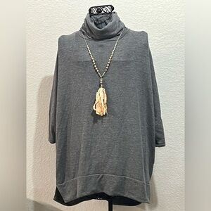 🟡 Initial Outfitters Peach Tassel Beaded Necklace